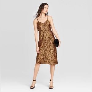 NWT A New Day Leopard Slip Dress